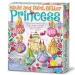 Třpytivá princezna sádrový magnet na lednici tvořivá hra obrázek 1