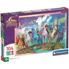 Unicorn Akadémie tým 104ks Supercolor puzzle - Clementoni obrázek 1